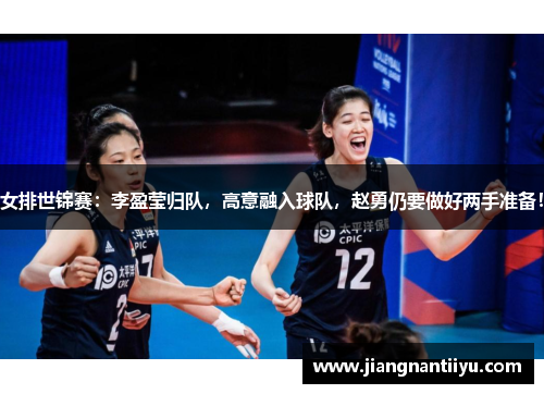 女排世锦赛：李盈莹归队，高意融入球队，赵勇仍要做好两手准备！